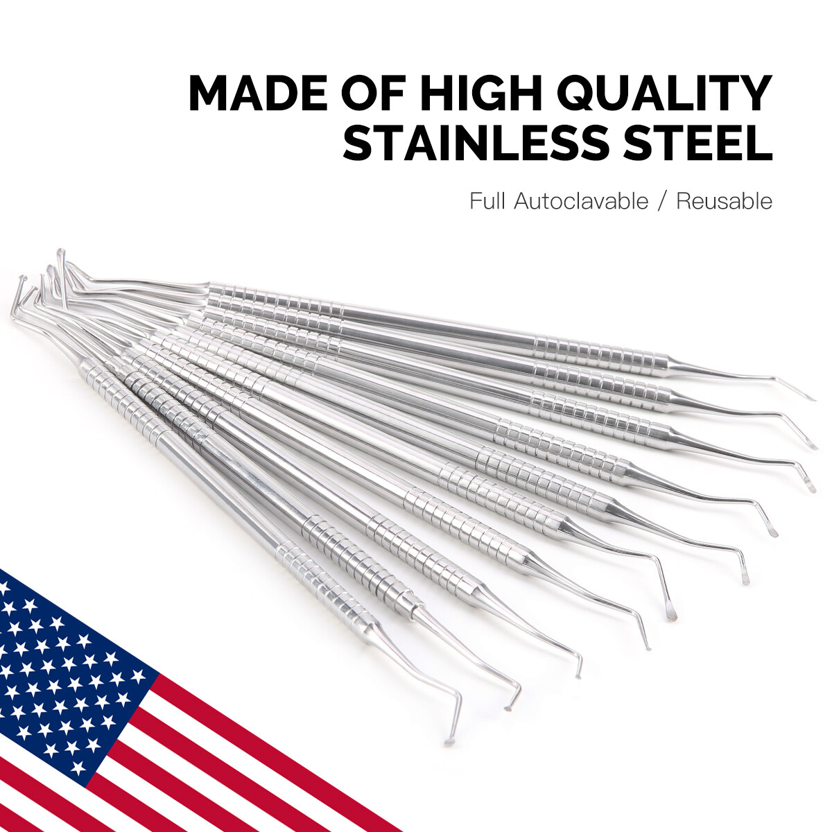 Dental Spoon Excavator Double Ended Restorative Surgical Instruments