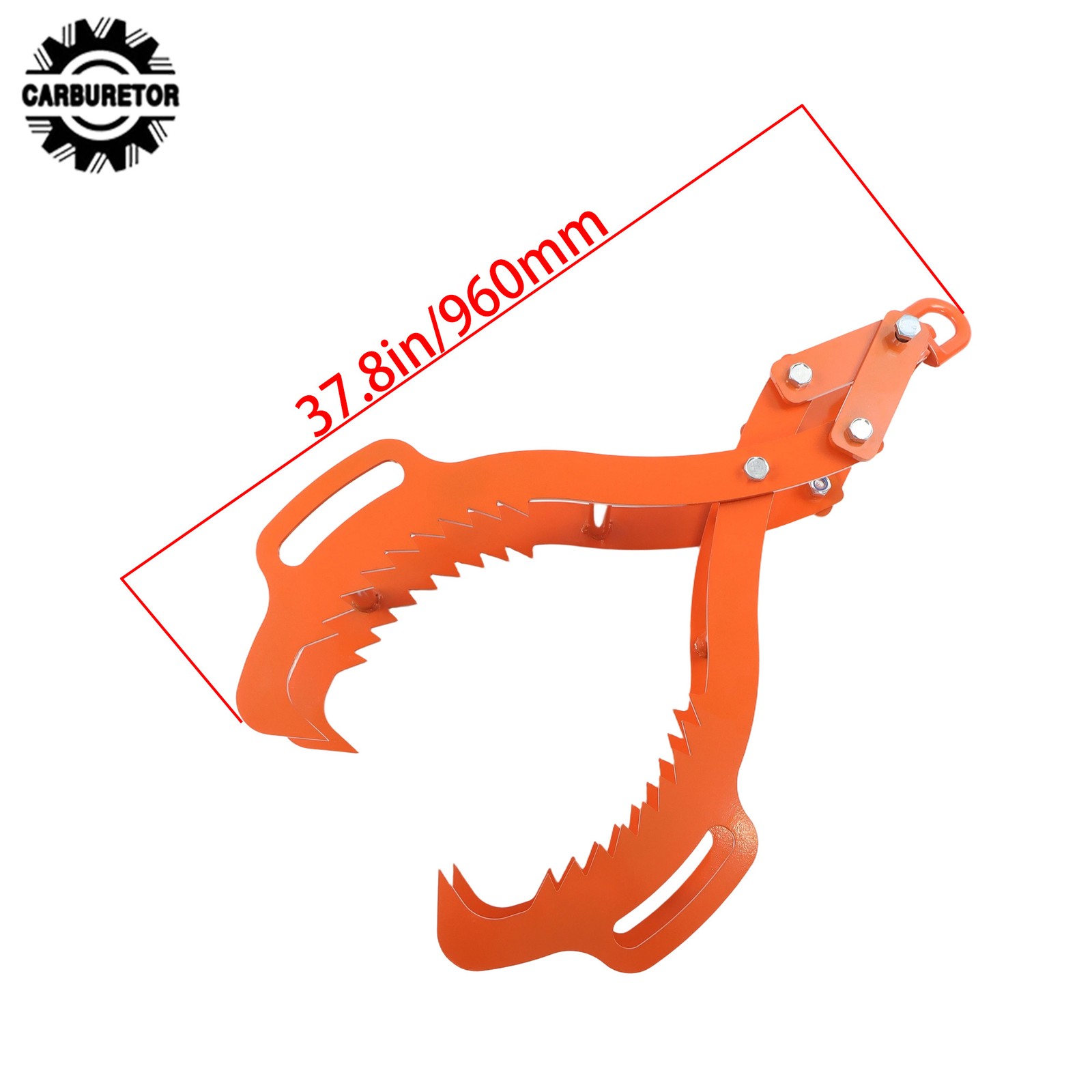 32 in Log Lifting Tongs 4 Claw Steel Swivel Dragging Tongs For Lifting & Felling