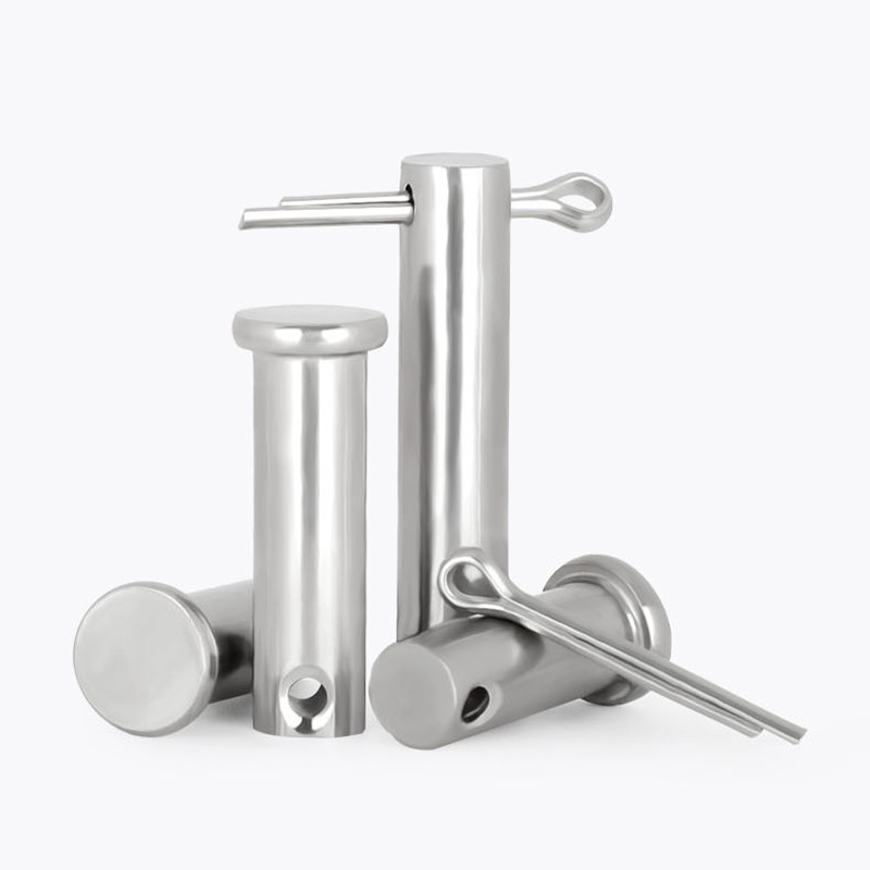Flat Head Clevis Pins Through Hole 304 Stainless Steel With Cotter Pin Φ6/8/10mm
