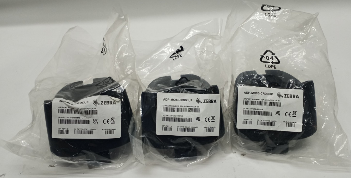 NEW Open Box Lot of 3 Zebra ADP-MC93-CRDCUP Charging Only Adapter Cup N2110 C9
