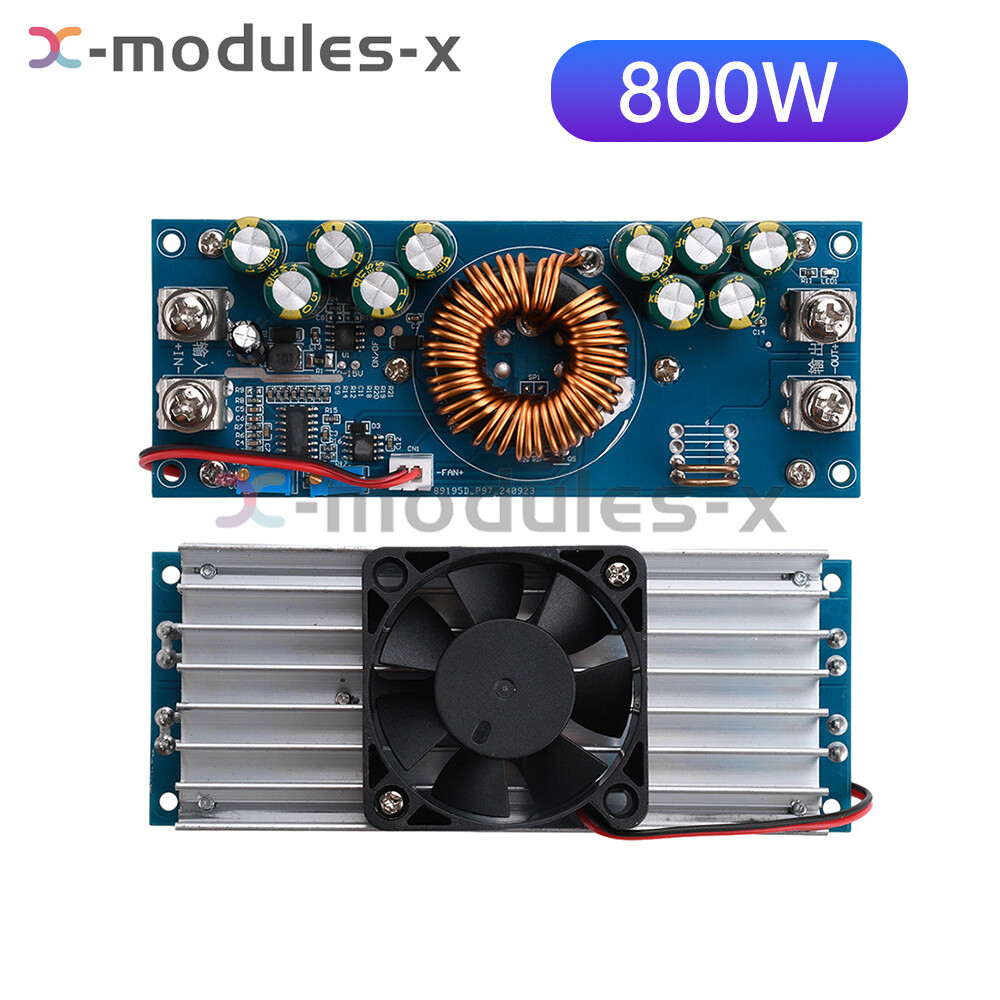 800W/1200W DC-DC Adjustable Buck Power Module DC15V-90V to DC2.5V-72V 28A/50A