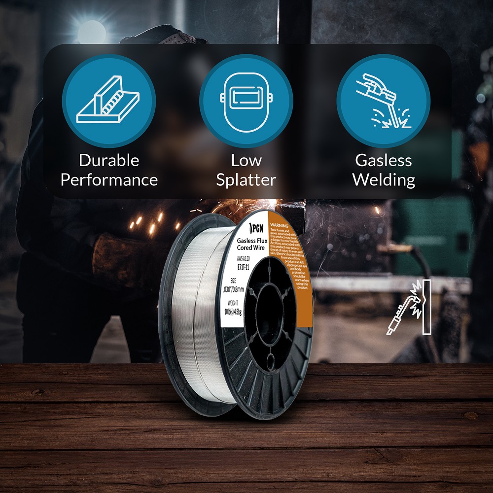 E71T-11 .030″ – 10-Lb – Flux Core Welding Wire – Gasless Mild Steel MIG