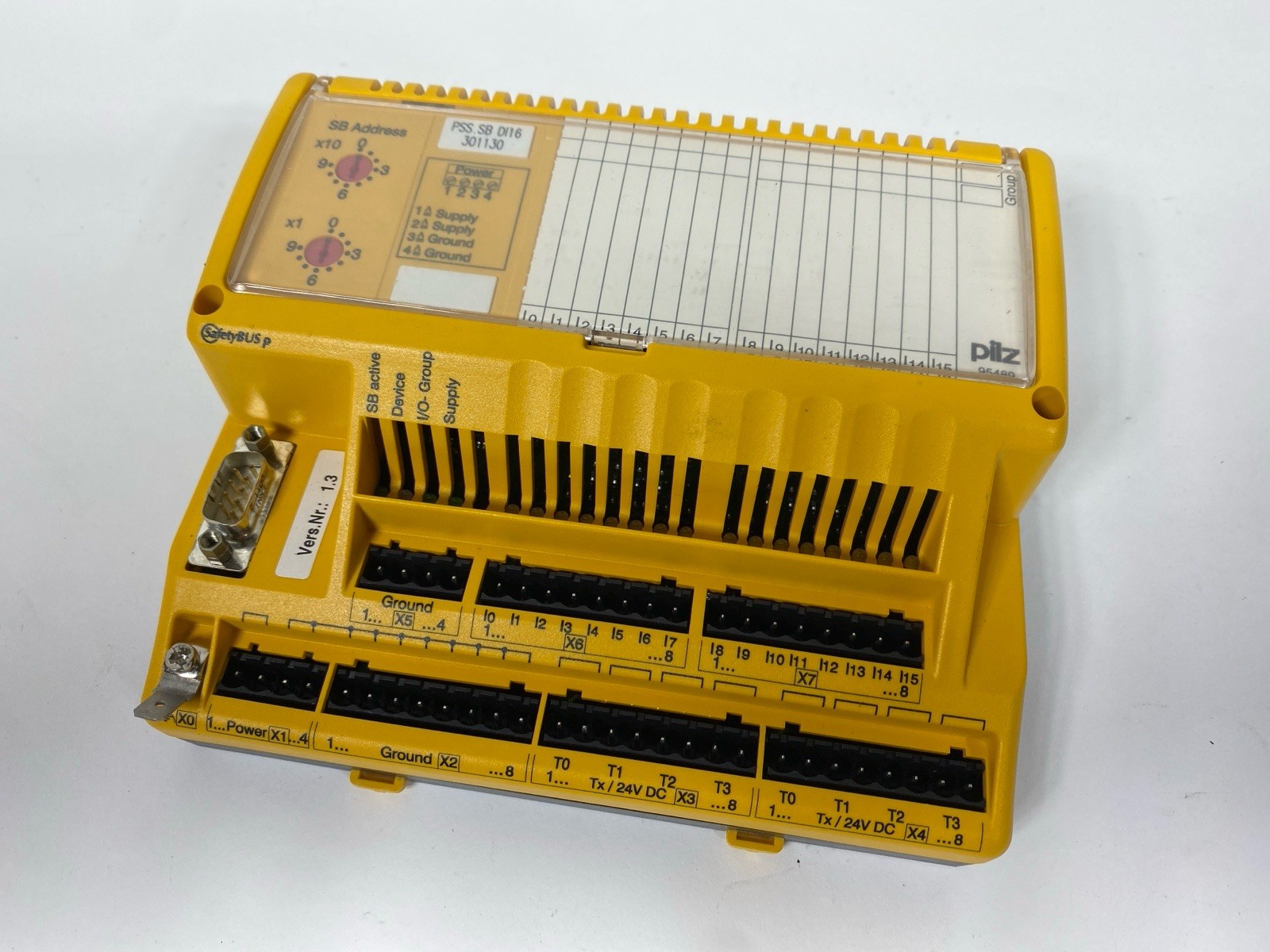 Pilz PSS SB DI16 – 301130 Digital Input Module Unit 2.2 Watt 24 Volt DC 2 Amps