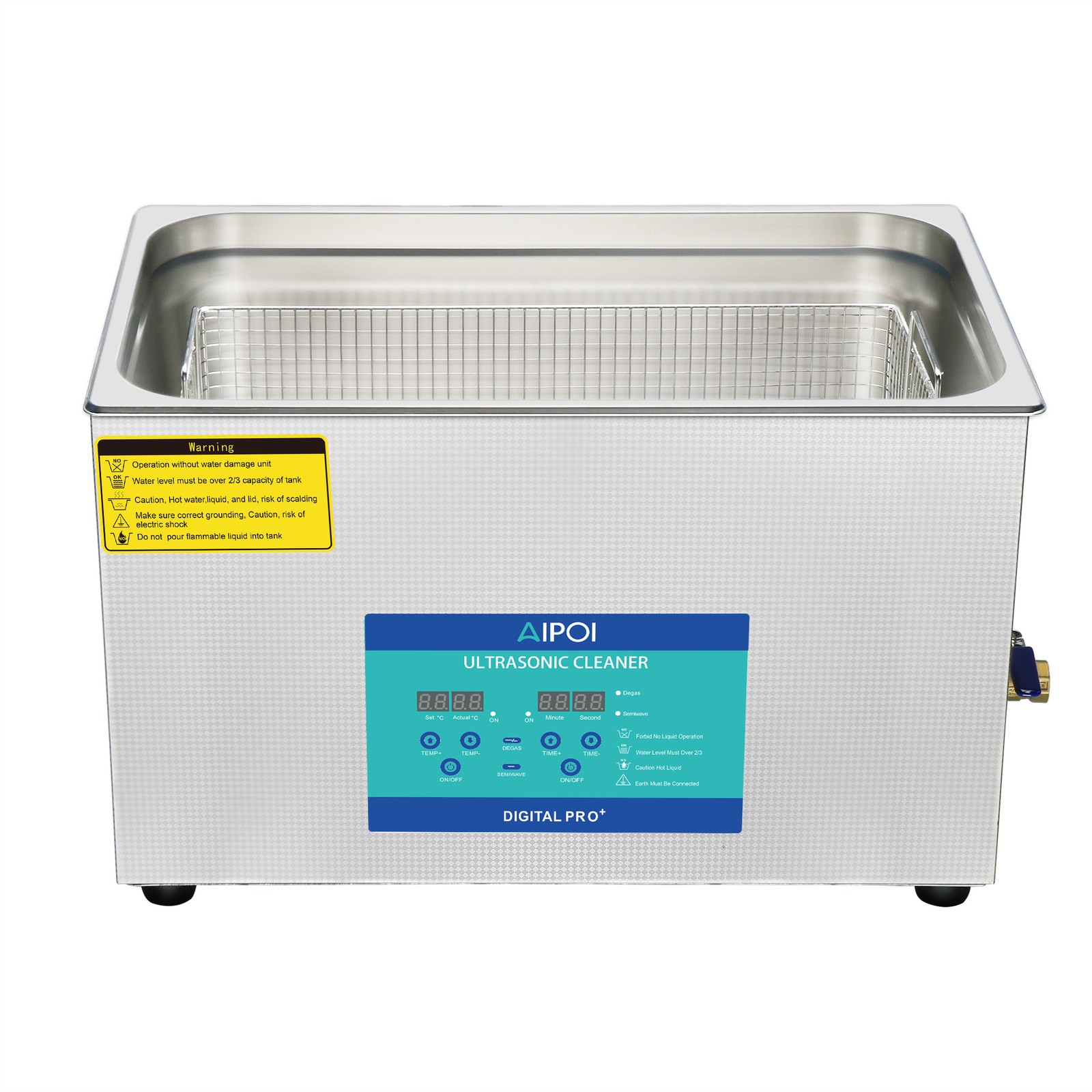 30L Ultrasonic Cleaner with Timer Heating Machine Digital Sonic Cleaner Degas