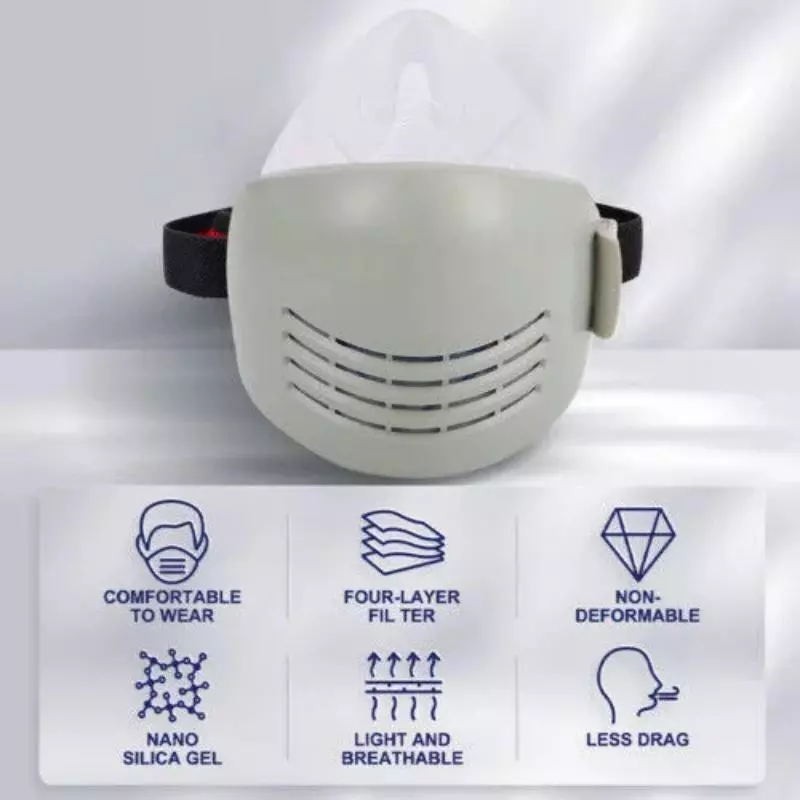 Half Face Cover Respirator Gas Mask Safety Filters for Painting Spray Facepiece