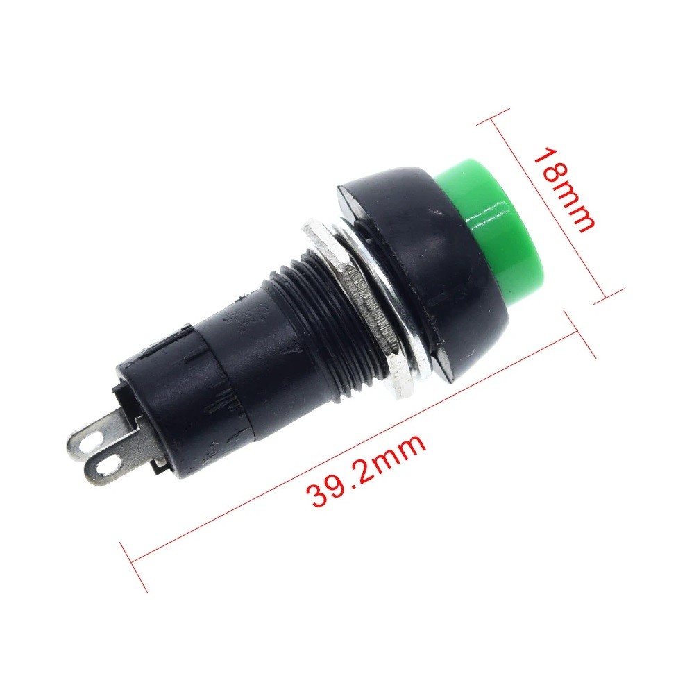 Momentary Push Button Reset Switch Round DC 5A 12V – AC 1.5A 125V – 3A 250V N/O
