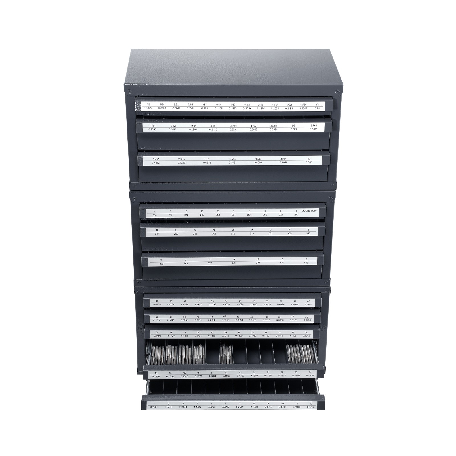 VEVOR Drill Bit Dispenser Organizer Cabinet 3 Pieces Three-Drawer Five-Drawer