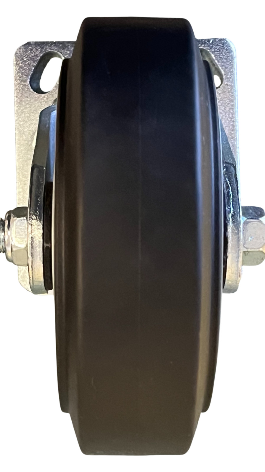 Black Non-Marking Rubber 6″ x 2″Swivel with Brake Caster