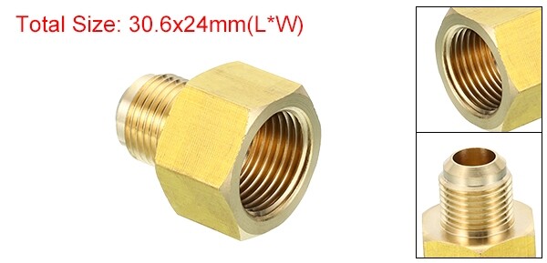 1/2″ Female Flare x 3/8″ Male Flare Connector Brass Adapter Reducing
