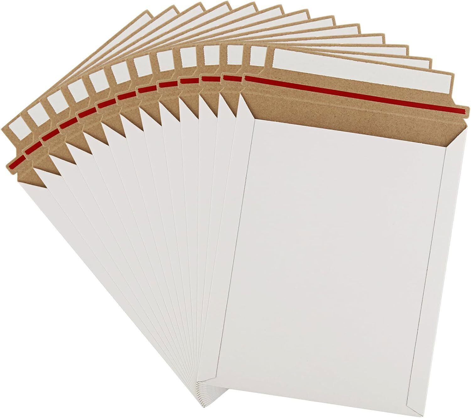 6×8 7×9 9×11.5 9.75×12.25 Rigid Photo Mailers Envelopes Flat Document Self Seal