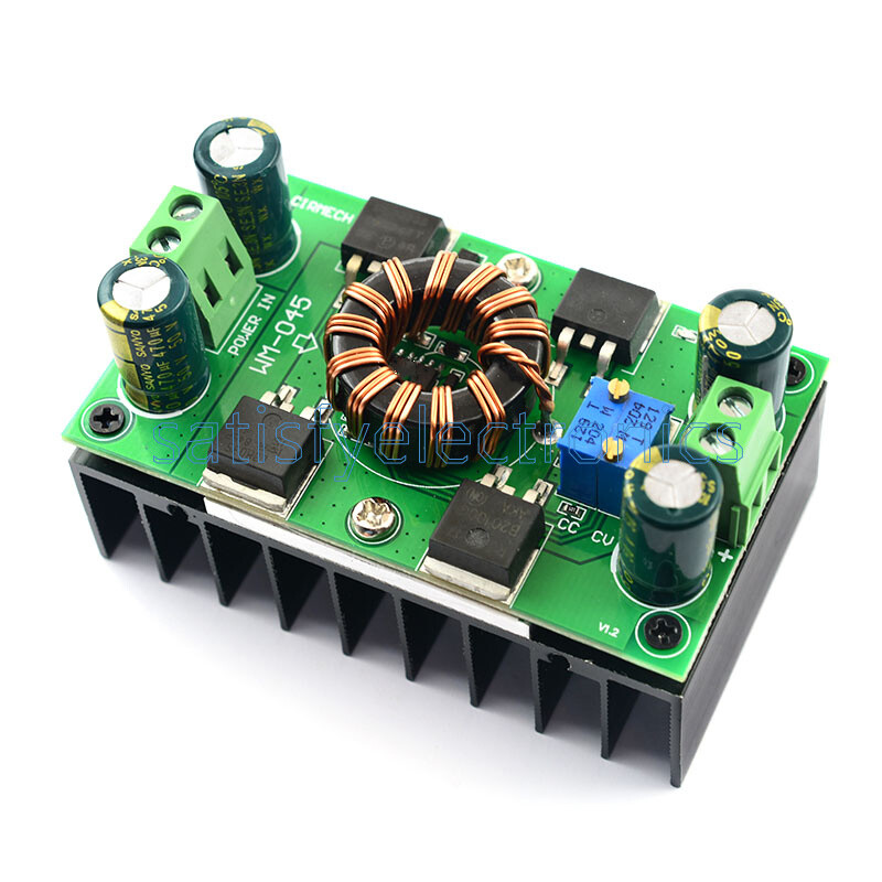 DC-DC 300W 10A CC CV Automatic Step-Up Step-Down Buck-Boost Power Supply Module
