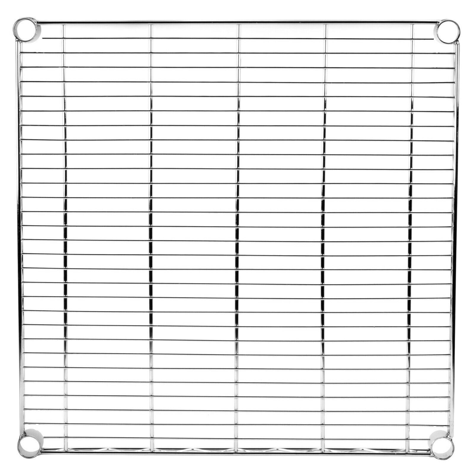 “ANY SIZE” SINGLE Chrome Wire Metal Shelf for Shelving Unit Rack Vented New