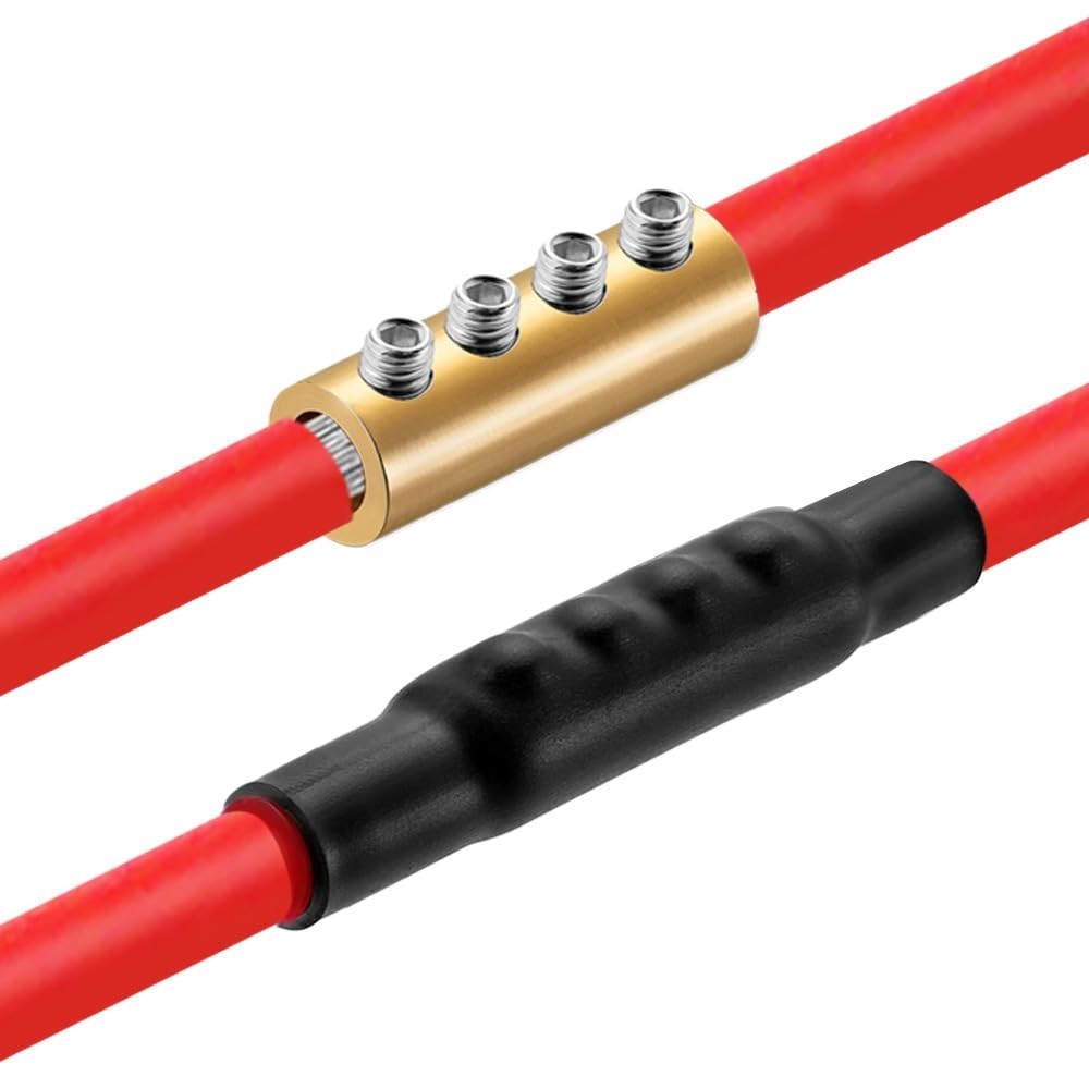6 8 10 AWG Wire Connector Kit 80A Splicing Terminal Screw Heat Shrink Waterproof