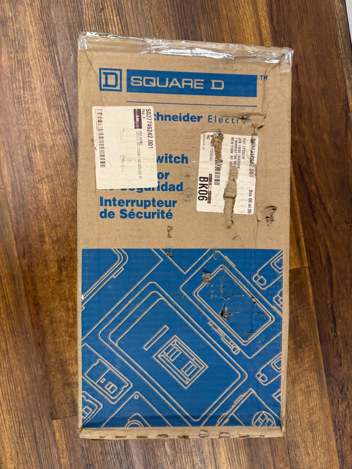 SQUARE D, D323N, safety switch, fusible, NEMA 1, 3-pole, 100A, 240VAC