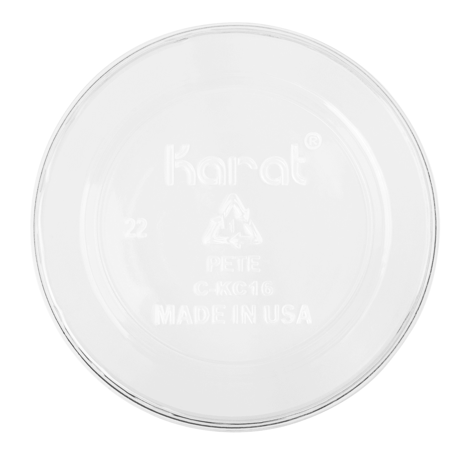 Karat 16oz PET Plastic Cold Cups (98mm) – 1,000 ct, C-KC16