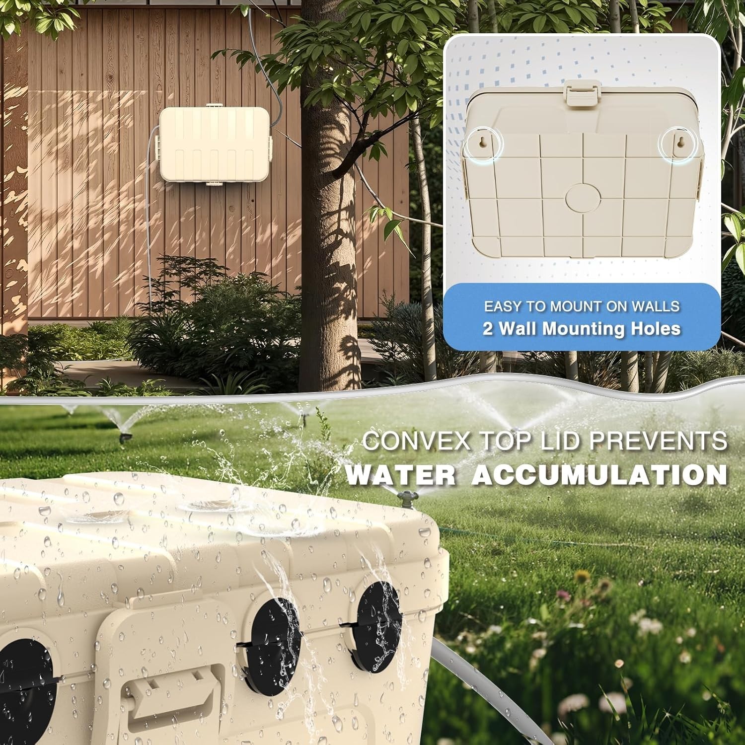 Weatherproof Connection Box for Outdoor Use – Secure Extension Cord Protection