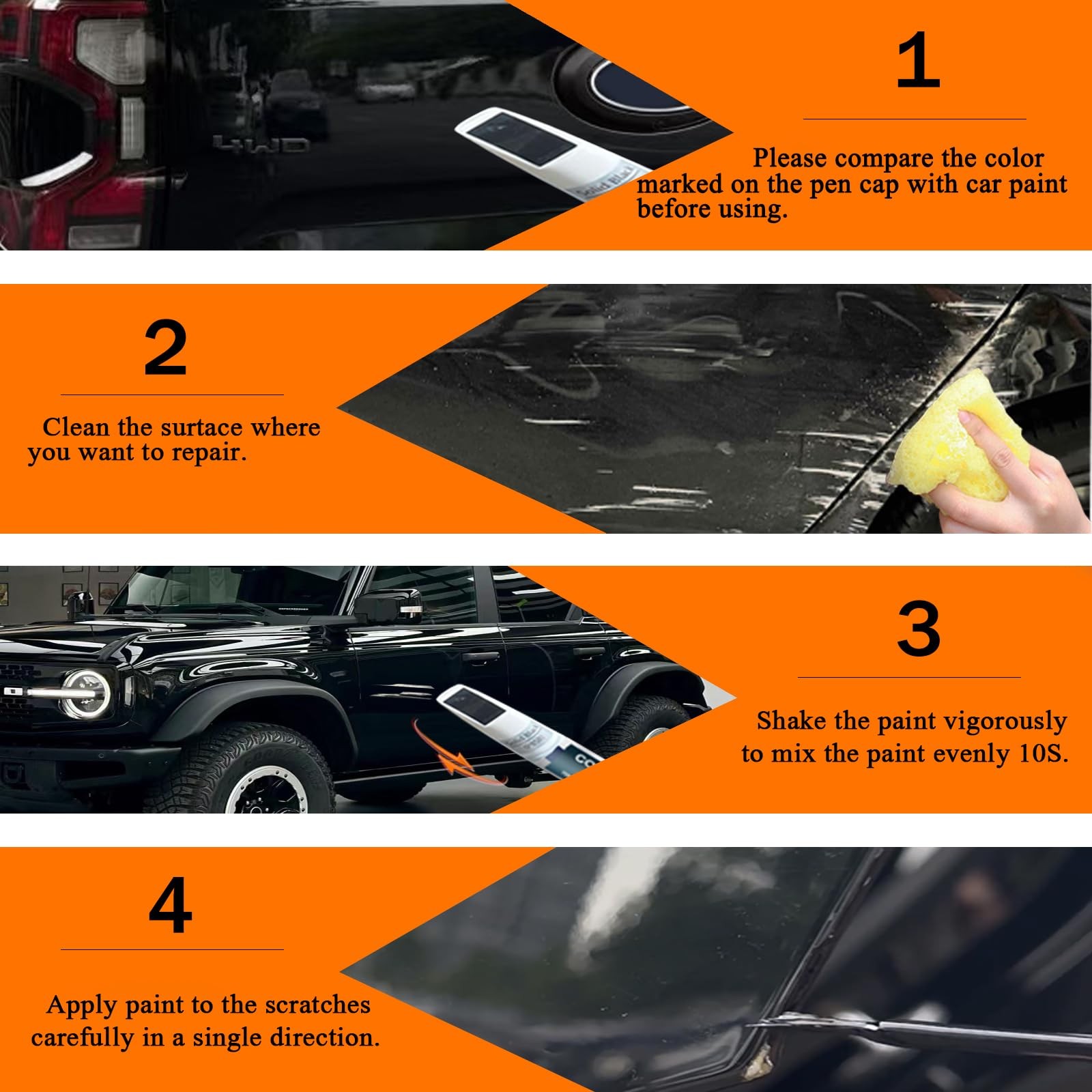 RR Ruby Red Metallic Tricoat Touch Up Paint for Ford, Car Paint Pen Scratch R…