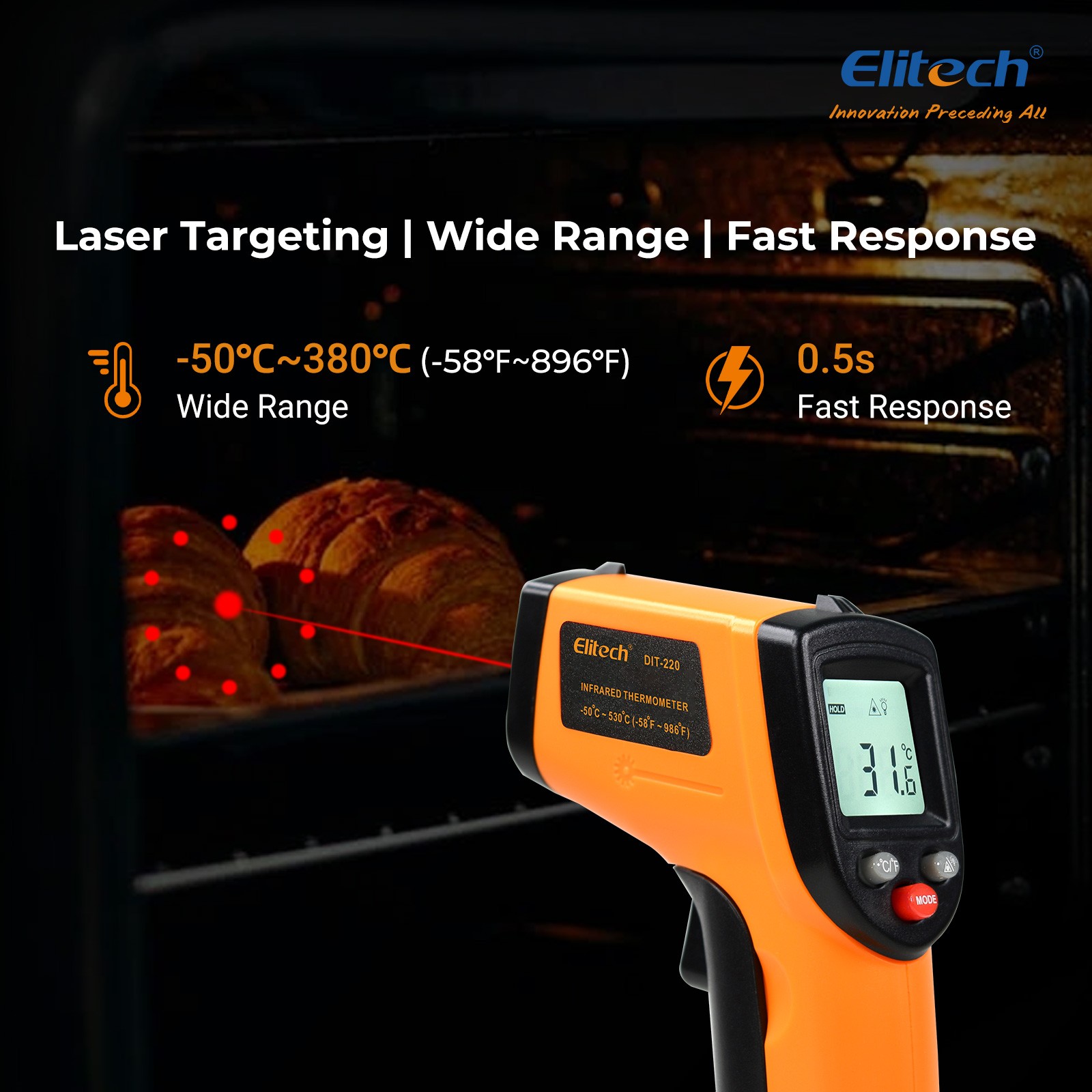 LCD Digital Non-contact Laser IR Infrared Thermometer Temp Meter Temperature Gun
