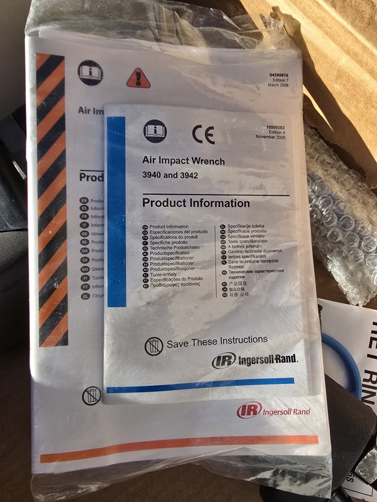 New INGERSOLL RAND 3940P2Ti Pneumatic Titanium Air Impact Wrench 1″ DRIVE