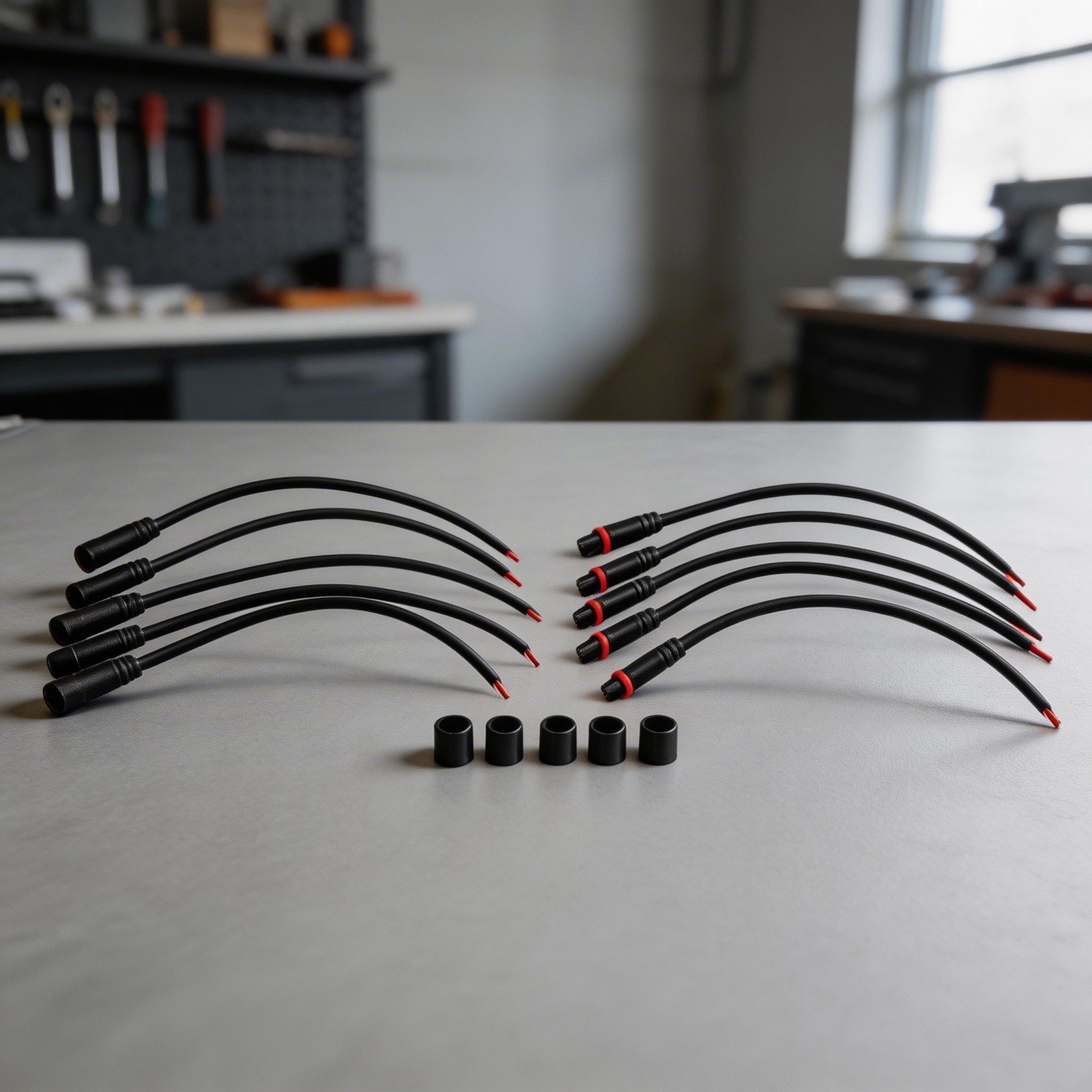 5 *Pair 2/3 Pin 22AWG Wire Light Bar Connector 6A LED Male And Female Cable New