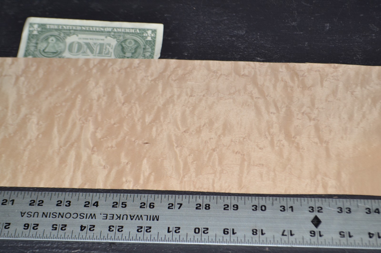 Birdseye Maple Raw Wood Veneer Sheet 6 x 47 inches 1/42nd 42084-86