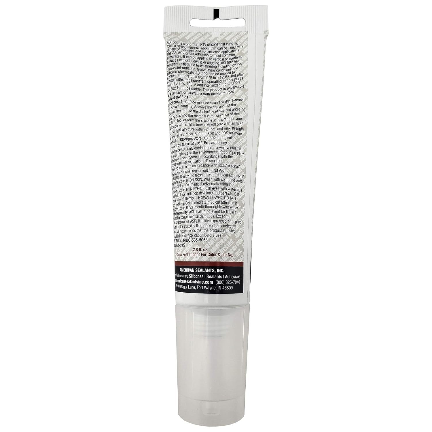 100% RTV Silicone Sealant 2.8oz – Clear, Waterproof for All Surfaces