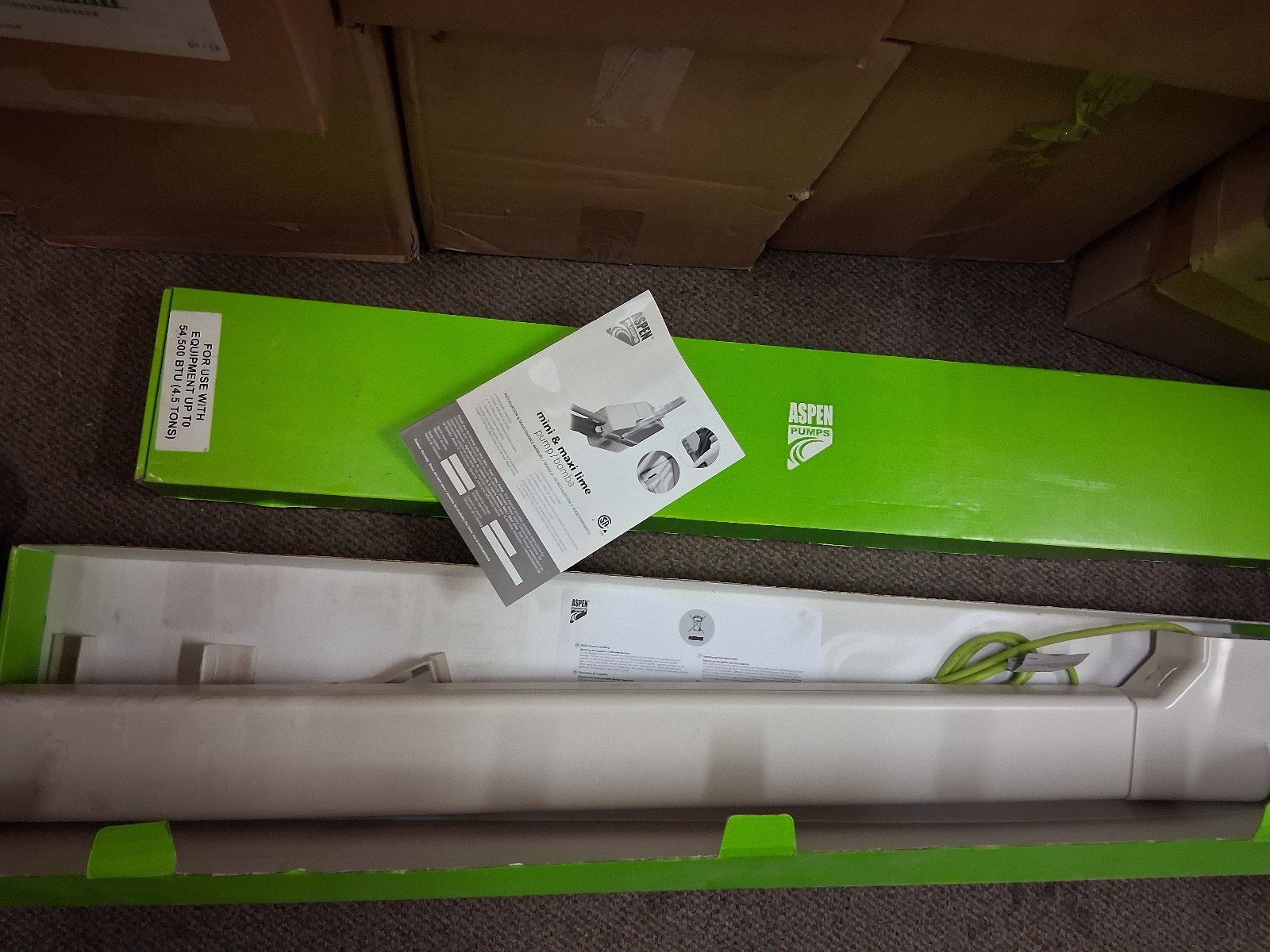 Aspen Pumps Mini Aqua Silent+ Condensate Pump Kit for Ductless Mini Split AC