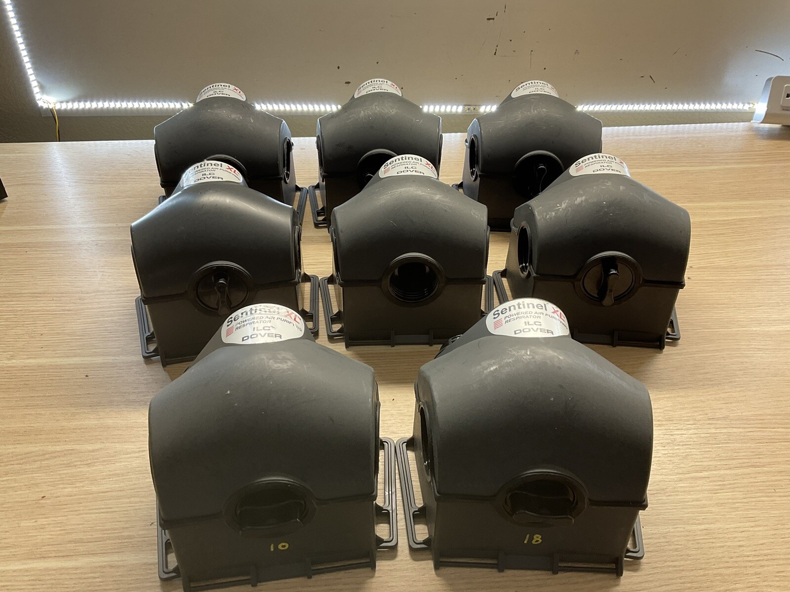 ILC DOVER SENTINEL XL S-2002 PAPR CBRN Pump /LOT OF 8/FRA979
