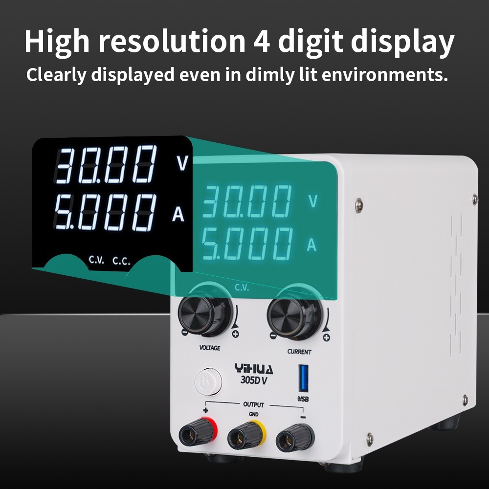 YIHUA 305D-V 180W 30V 5A DC Lab Power Supply Adjustable Voltage Regulator Repair