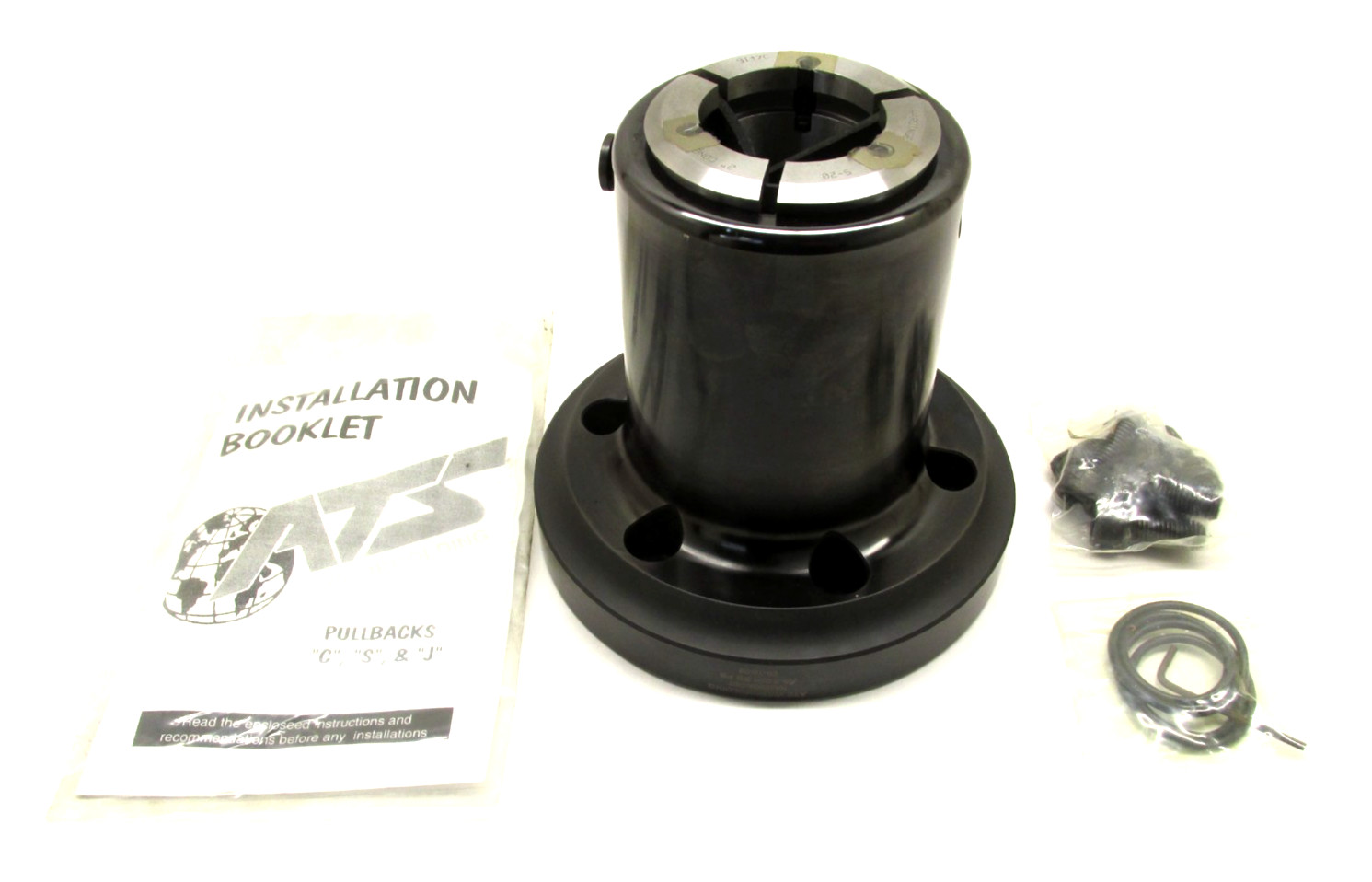 NEW! ATS S20 COLLET CHUCK CNC LATHE PULLBACK NOSEPIECE w/ A2-6 MOUNT – #A6-S20H