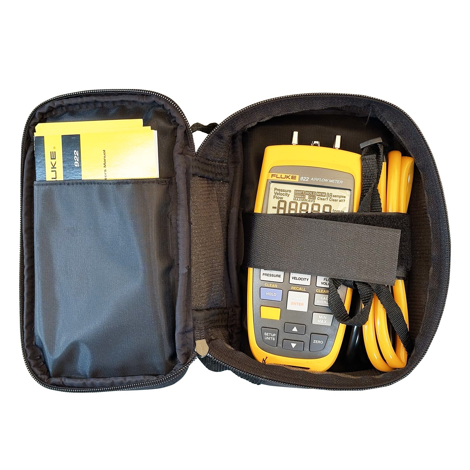 Fluke 922 Airflow Meter/Micromanometer Air Pressure Velocity Volume Temperature