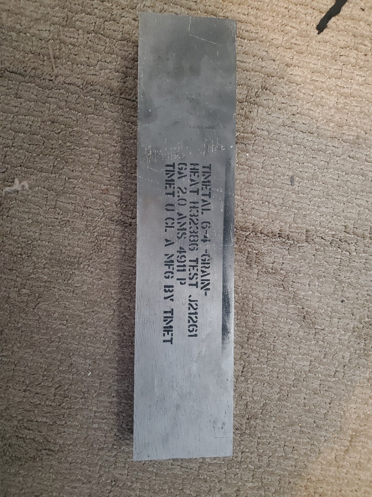 titanium flat bar 6al4v grade