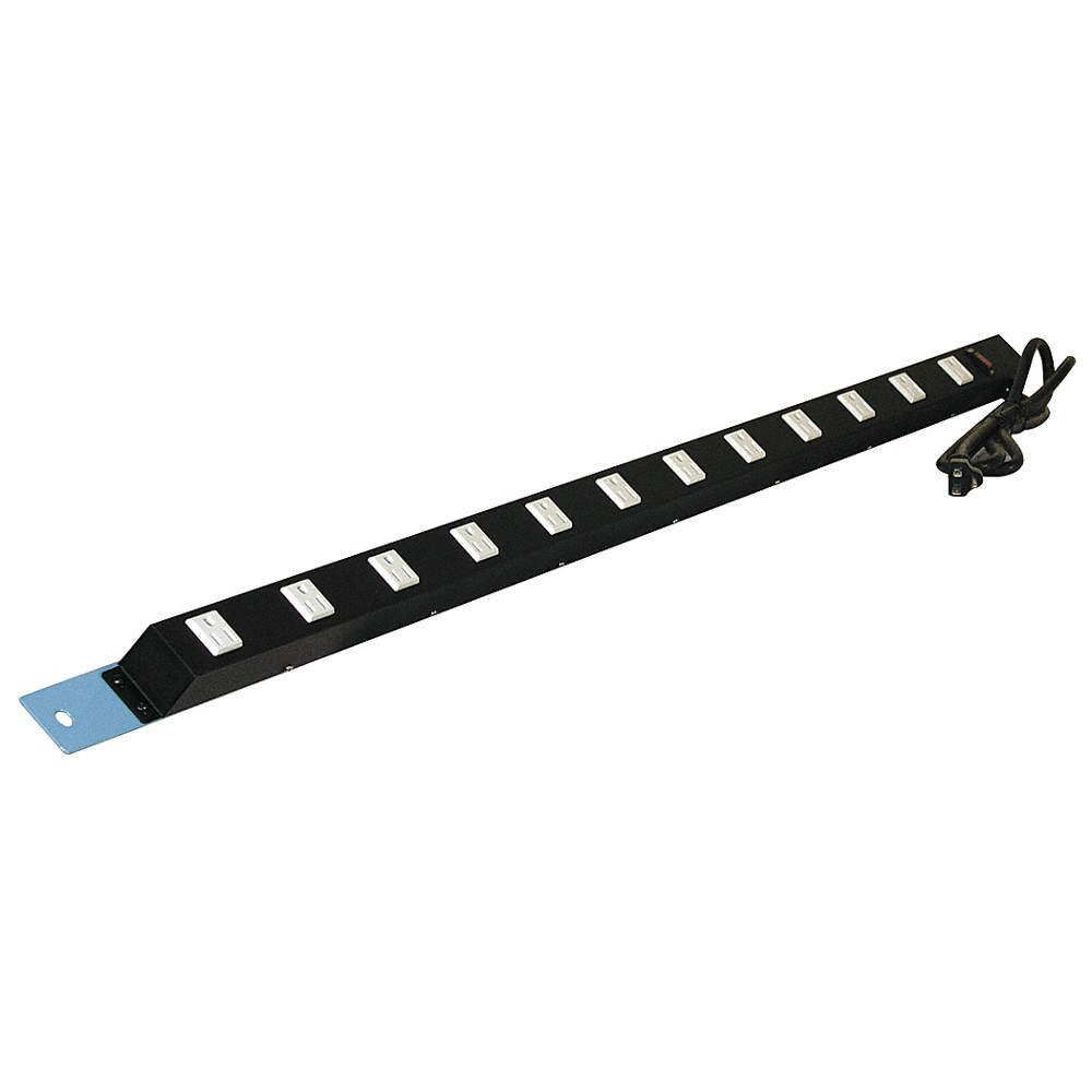 PRO-LINE ES48/ESMR60-L14 Power Strip,60W x 1-1/2D x 1-1/2H,Blue 16D627