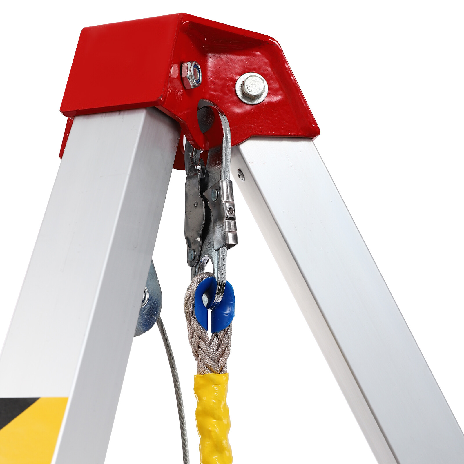 Confined Space Tripod Kit 1200lbs Portable Rescue Tripod 5-6.5ft Adjustable Legs