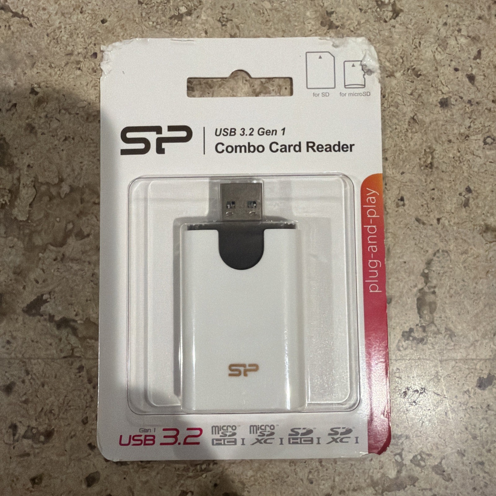 Silicon Power USB 3.2 Gen 1 MicroSD Card Reader Dual Port