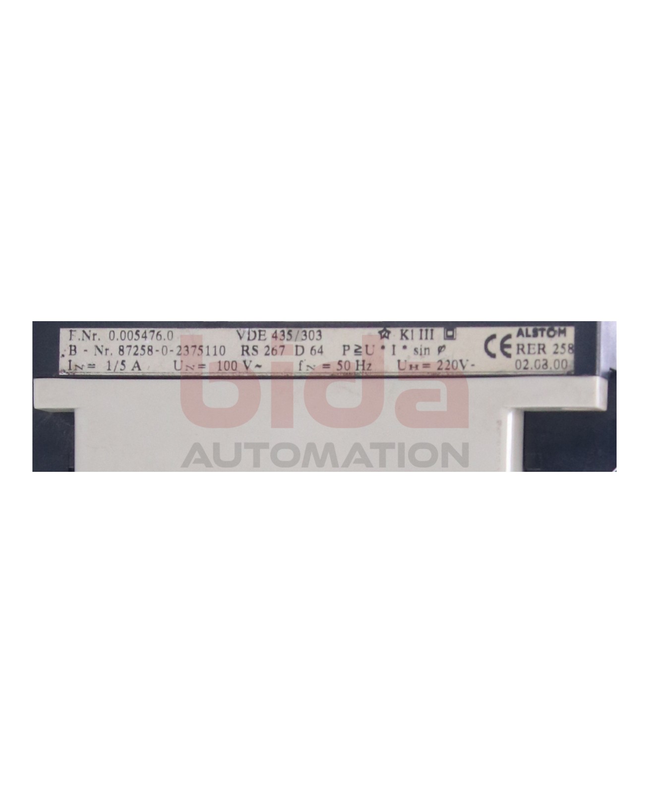 Alstom RER 258 Relay Relay