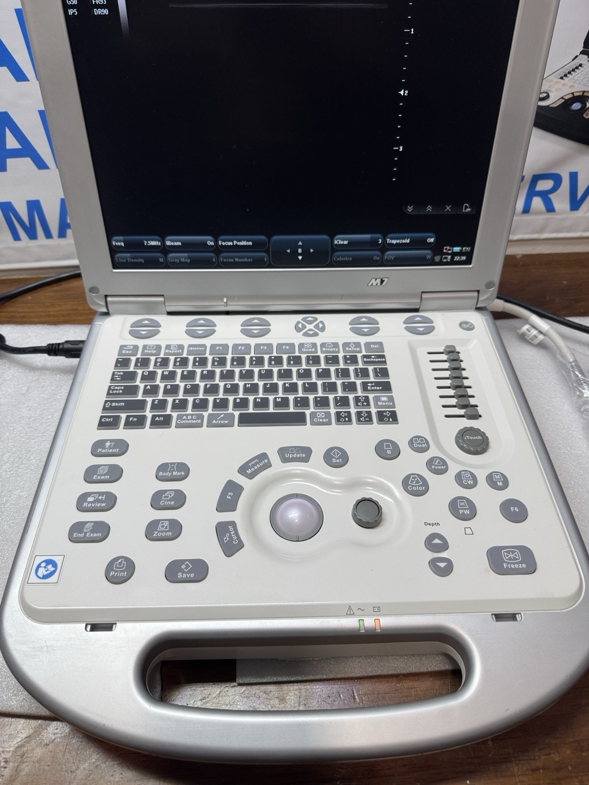 Mindray M7 With Linear Transducer 7L4S (YOU WILL RECEIVE WHAT IS IN THE PICTURE)