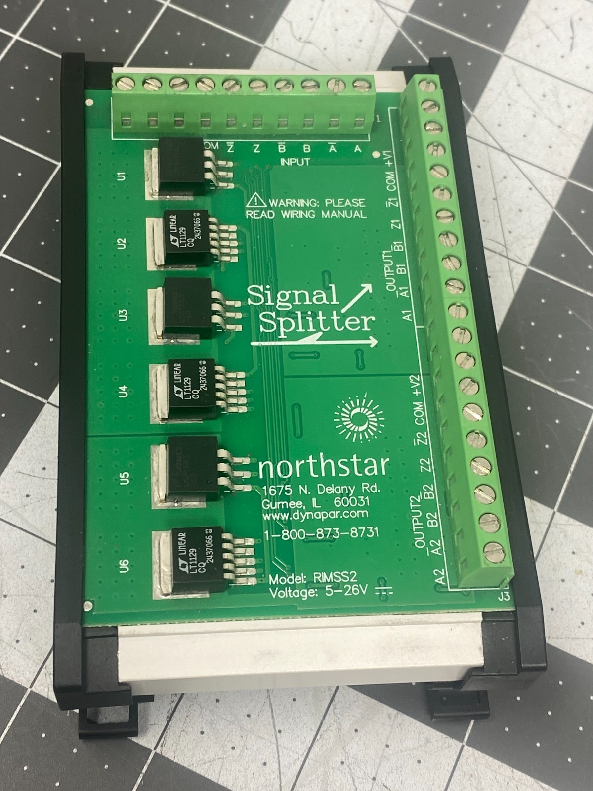 NorthStar Dynapar RIMSS2 Encoder Signal Splitter 4-26 VDC DIN Rail Mount Tested