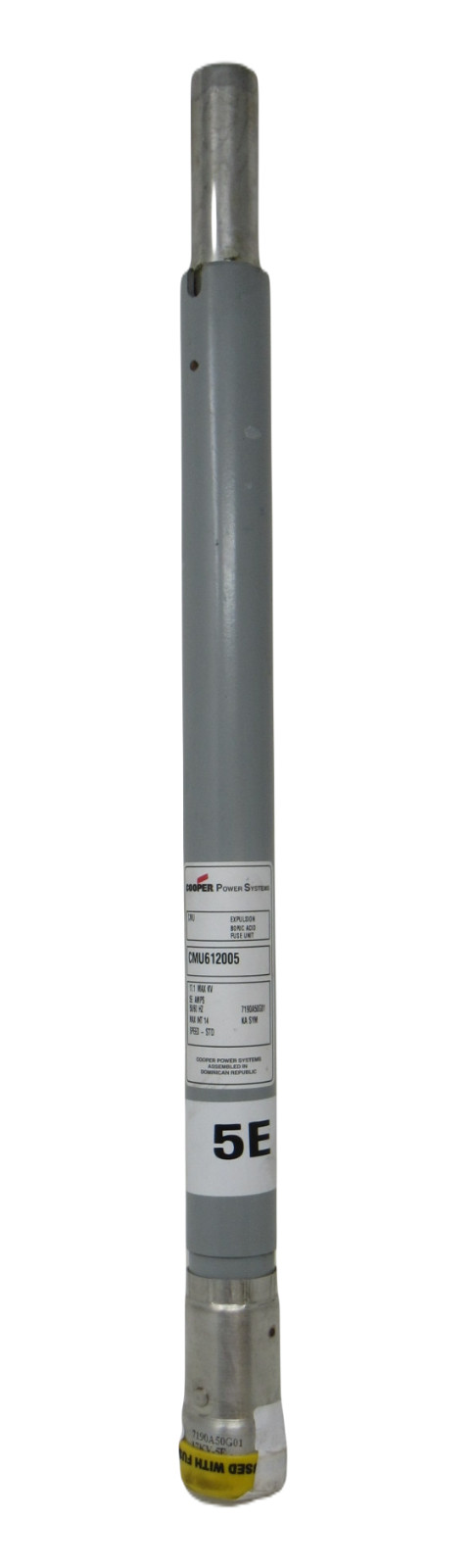 NEW Eaton Cooper CMU 14.4kV 17.1kV 5A Power Fuse Expulsion CMU612005 DBU17-5E