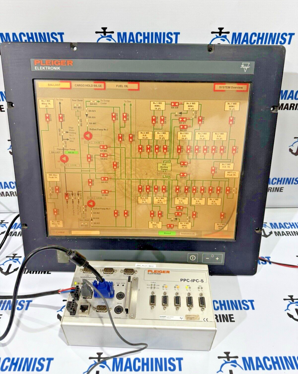 PLEIGER ELEKTRONIK SONTHEIM PPC-IPC-S WITH MT219 nautic 24 display