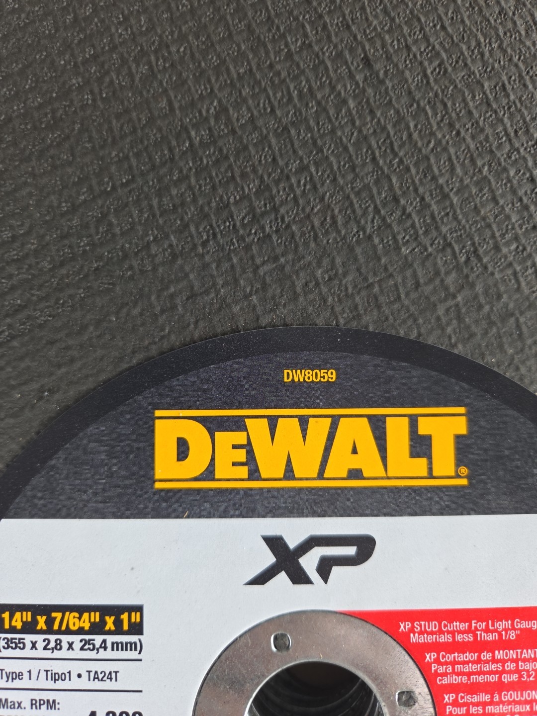 Dewalt Chop Saw Blades DW8059- 14″ X 7/64″ X 1″ 10 Pack