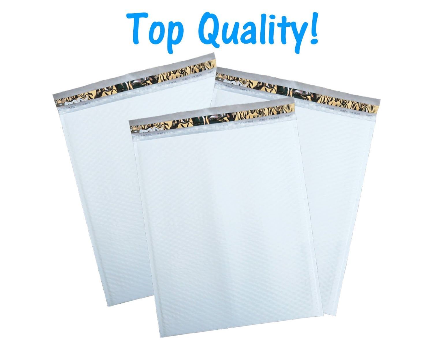 White Padded Poly Bubble Mailer Padded Envelopes, Waterproof Protective Self Sea