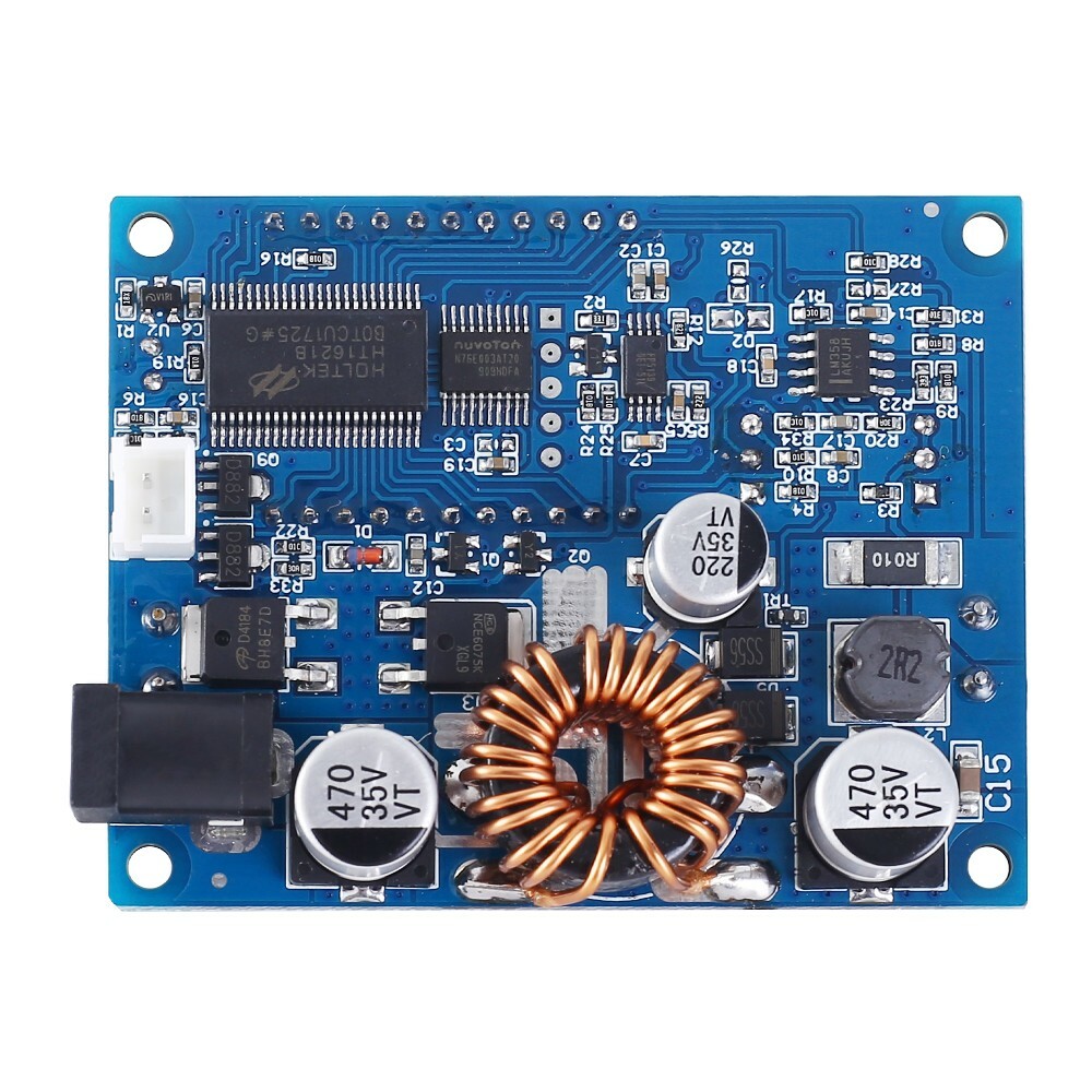 2pc 60W Adjustable Buck Boost Step Up Step Down Power Supply Module with Fan LCD