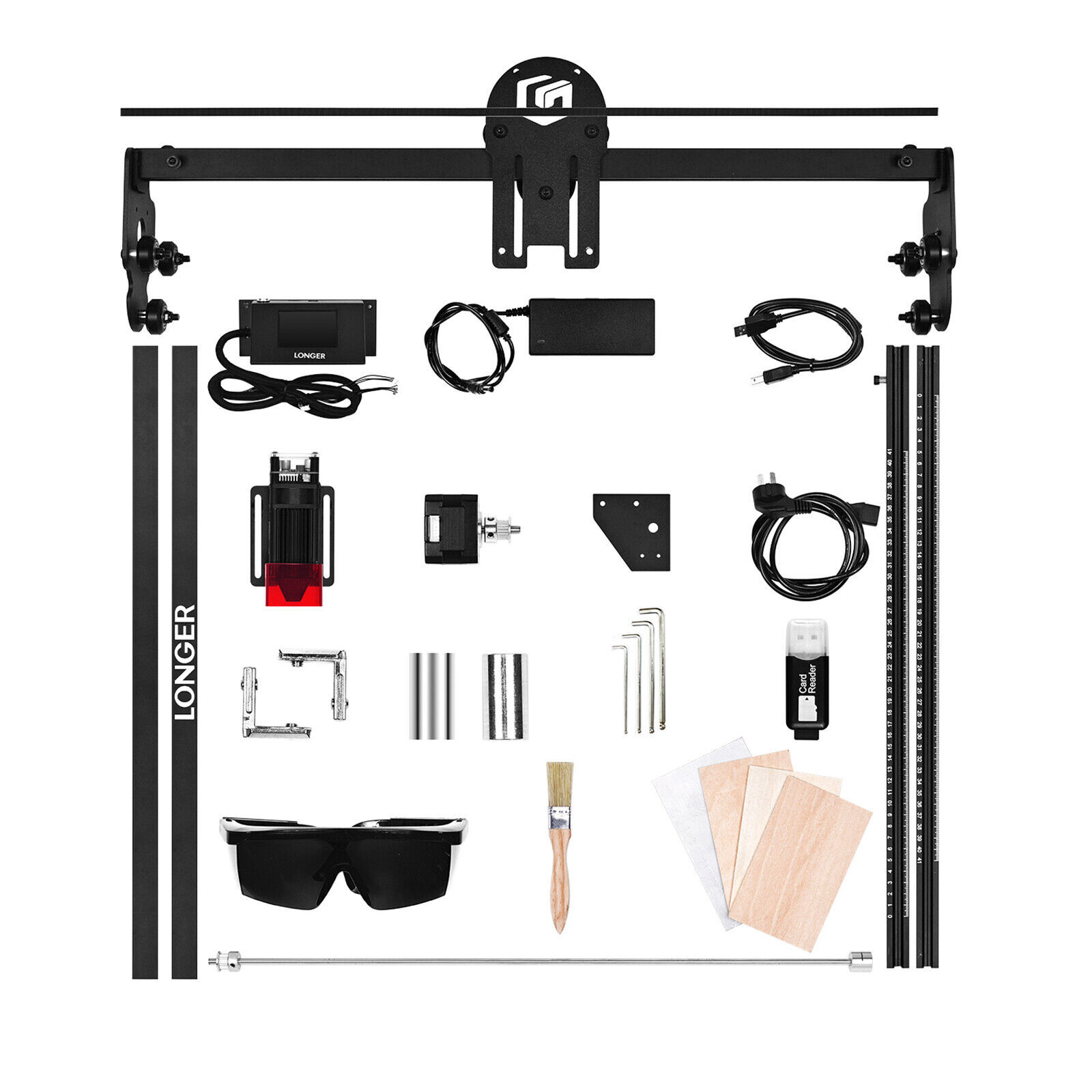 LONGER RAY5 10W W/ Roller High-Precision-Laser-Engraver and Laser Cutter Machine