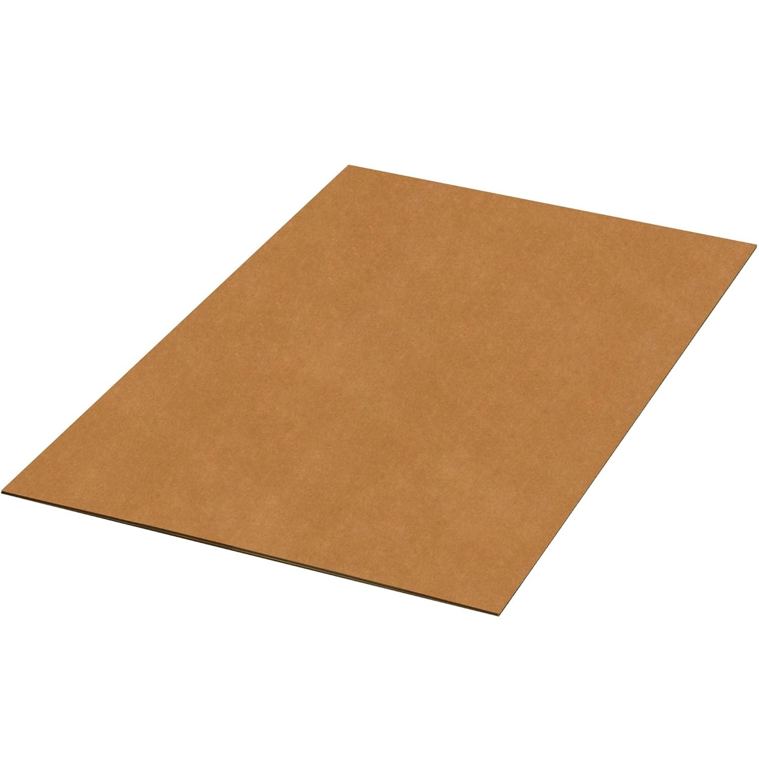 BOX USA Double Wall Corrugated Cardboard Sheets, 24″ x 48″, Kraft (Pack