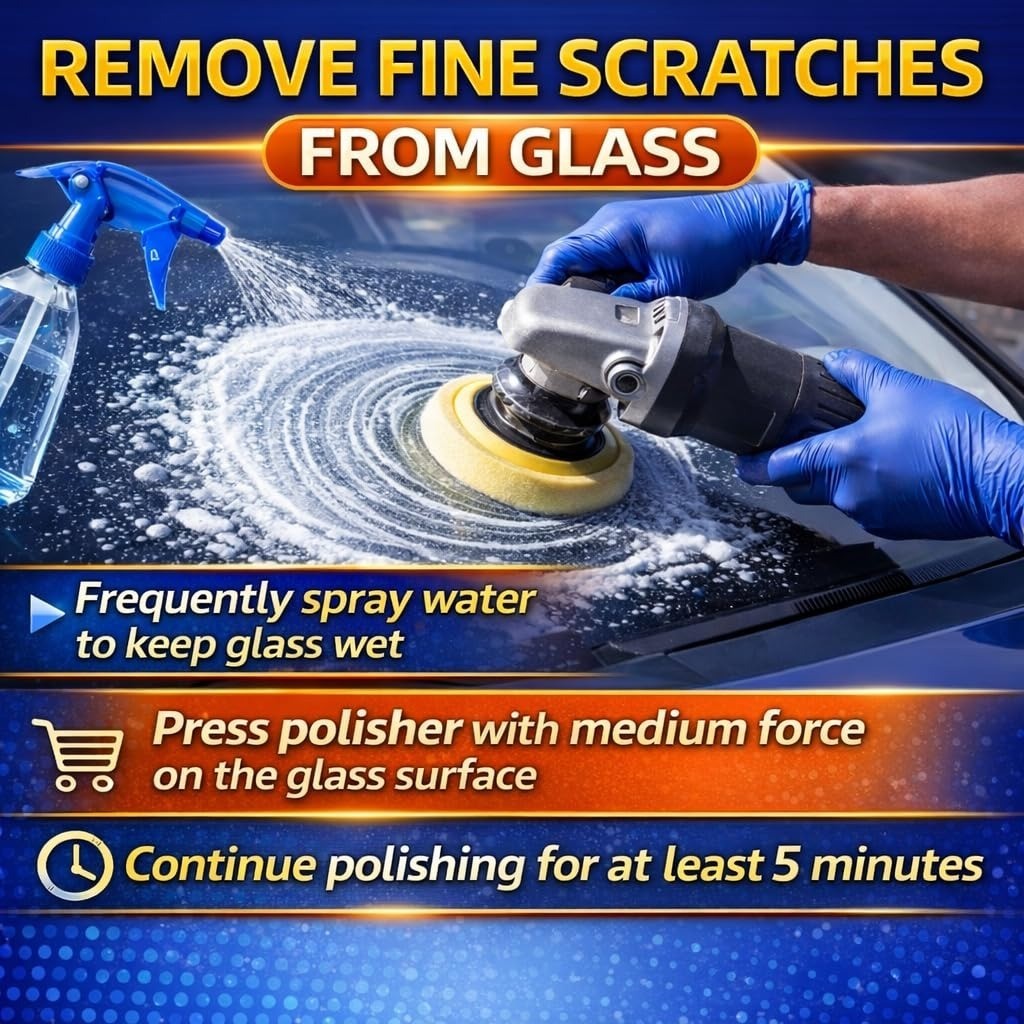 14 oz Cerium Oxide Glass Polishing Powder – Removes Scratches & Water Spots