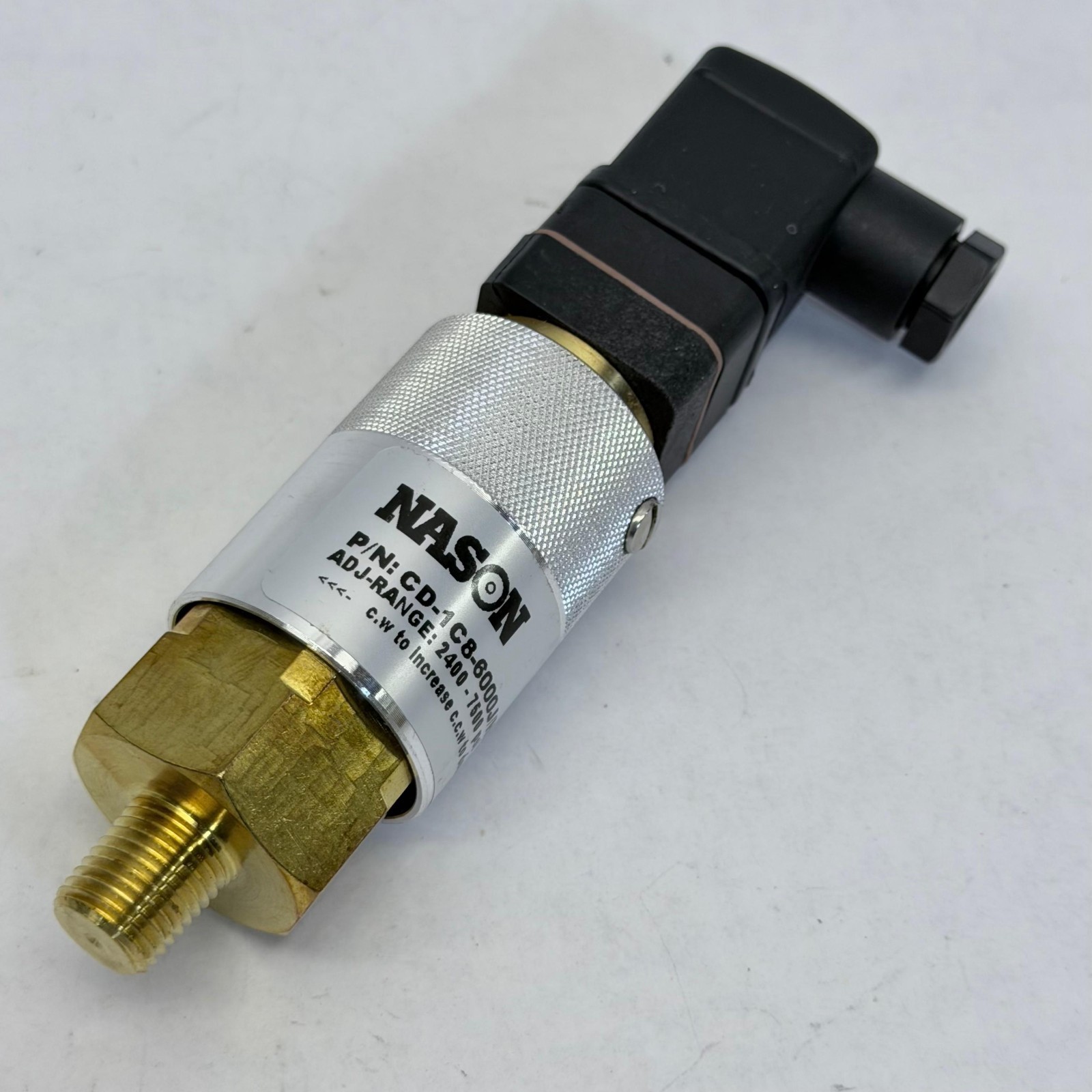 NASON CD-1C8-6000J/HR ADJUSTABLE HIGH PRESSURE SWITCH ADJ-RANGE 2400 – 7500PSI