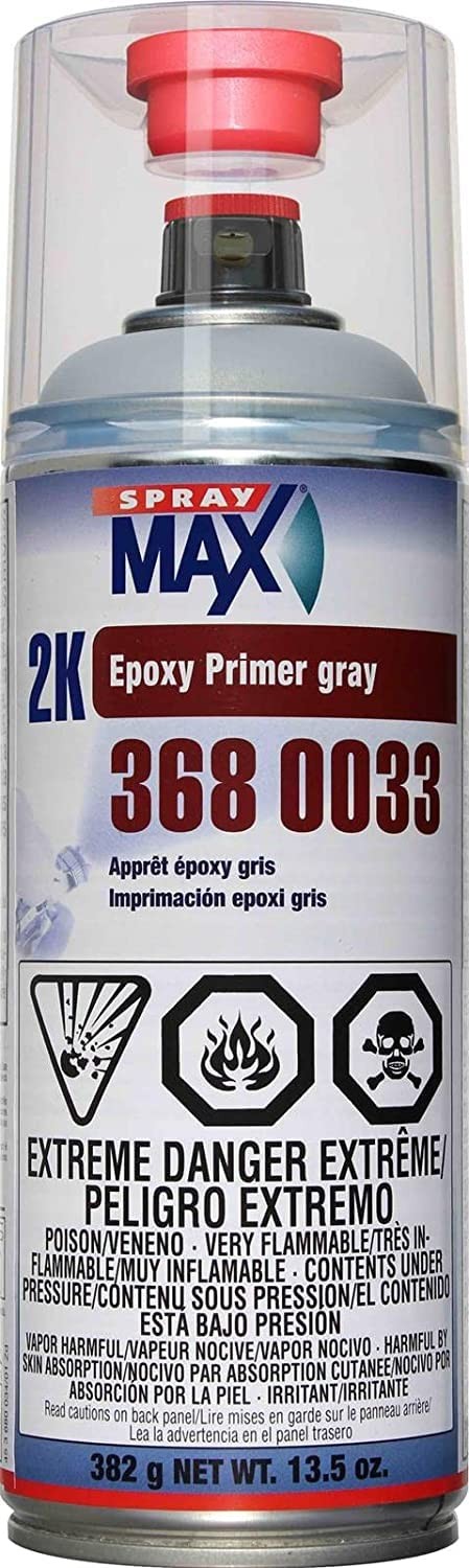 2K Epoxy Primer Gray 12.5 oz | Fast-Drying, High Adhesion Spray Paint
