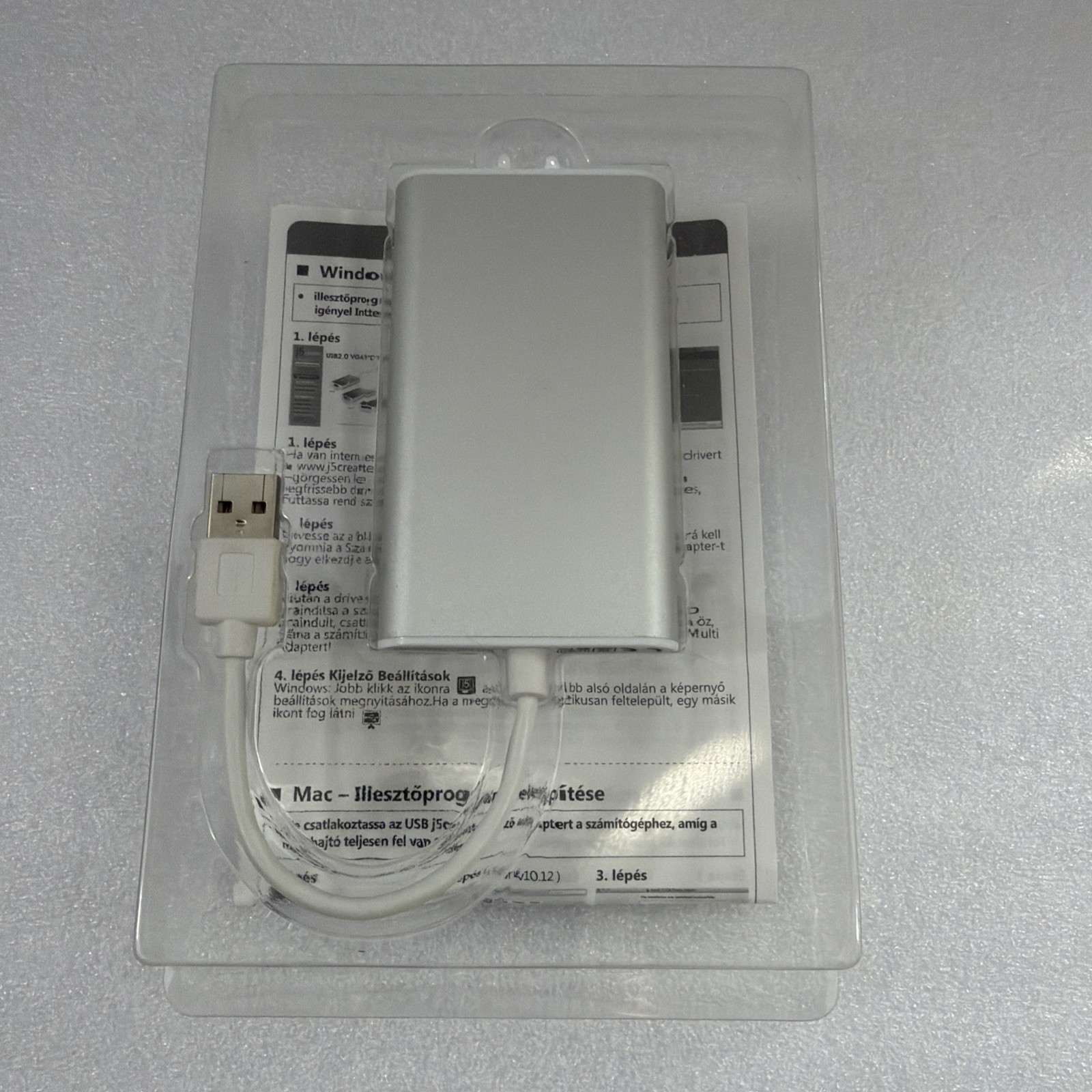j5CREATE HDMI USB DISPLAY ADAPTER JUA250 USB2.0 HDMI MAC & WINDOWS
