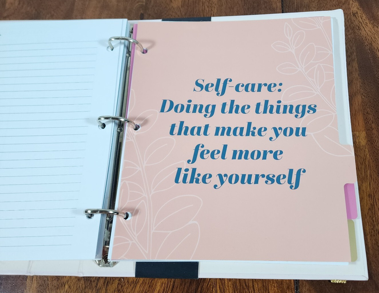 Mindfulness Planner You Got to Nourish Flourish Self Care Food Diary Diet